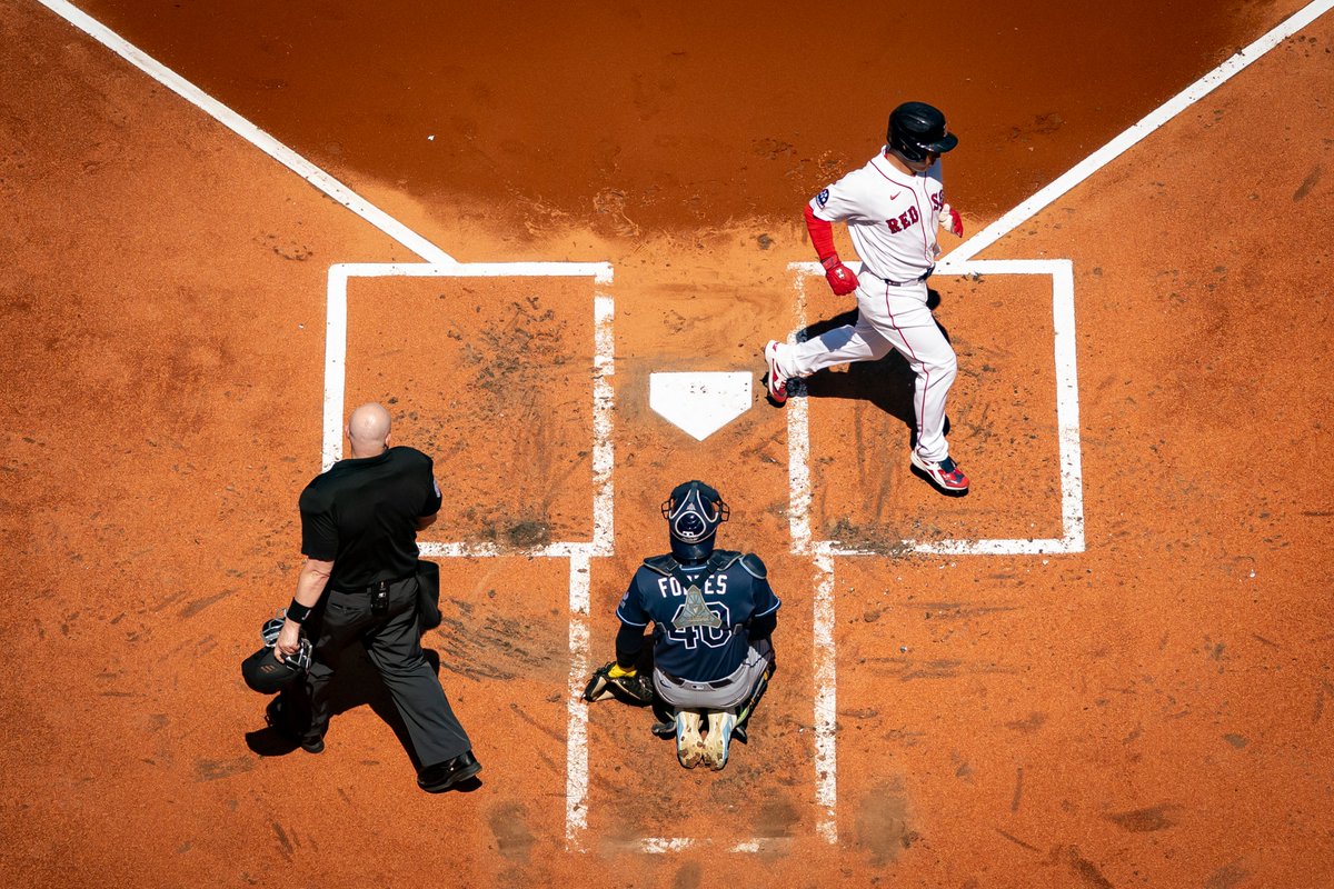 RedSox's tweet photo. Bird's-eye view of 10 runs. https://t.co/idjN8rNGzs
