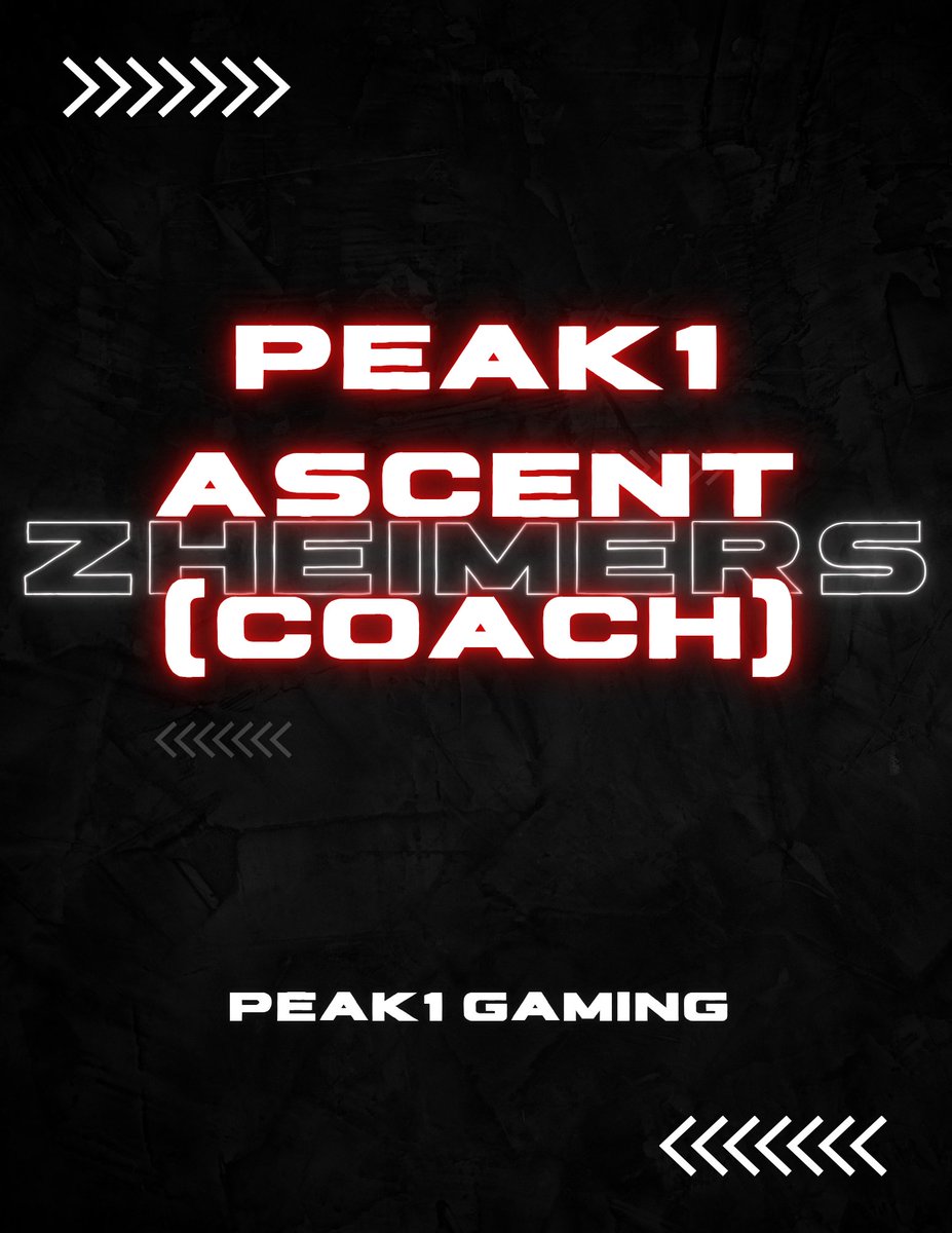 Peak1Gaming's tweet photo. Proud to welcome Zheimers to the Peak1 Family! Where he will be coaching Peak1 Ascent! #peak1 https://t.co/t3TQXZKpux