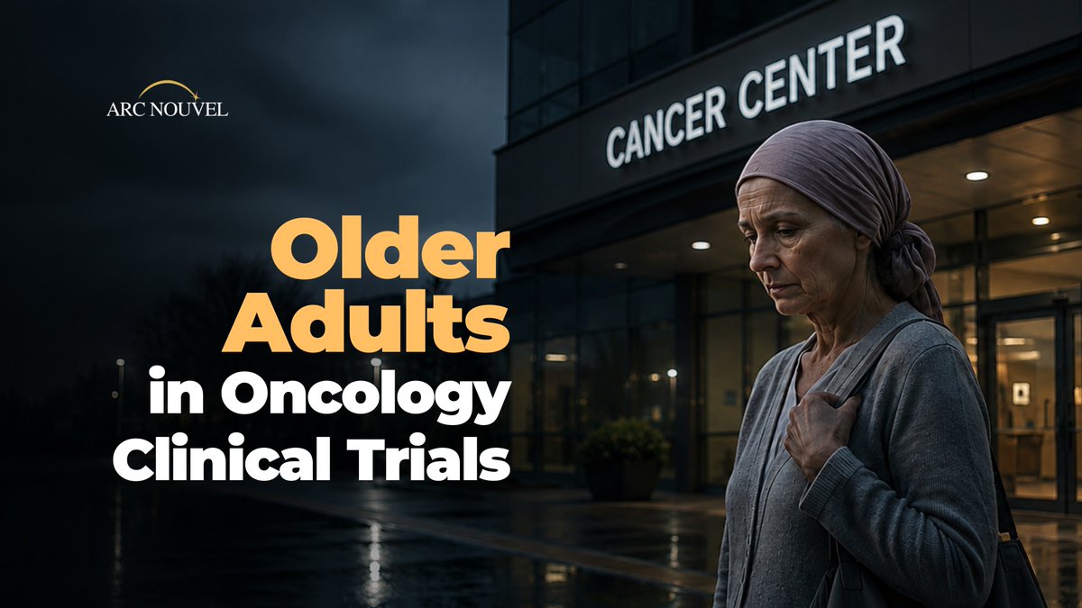 ArcNouvel's tweet photo. Cancer is largely a disease of aging.
So why is oncology evidence still built around younger, fitter patients?

The underrepresentation of older adults leaves major evidence gaps in treatment selection, tolerability, dosing, and outcomes for the population most affected by cancer

This is not only a recruitment problem. It is a trial design, evidence, and development strategy problem.

Read our latest article on Why Older Adults Remain the Weakest Link in Oncology Trial Evidence by Nageatte Ibrahim, M.D. 👇
https://t.co/bgoPmzJP4N

@SIOGorg, @myCARG,  @CancerCareMASCC 

#Oncology #ClinicalTrials #GeriatricOncology #DrugDevelopment #ClinicalDevelopment #ElderlyInClinicalTrials #ArcNouvel