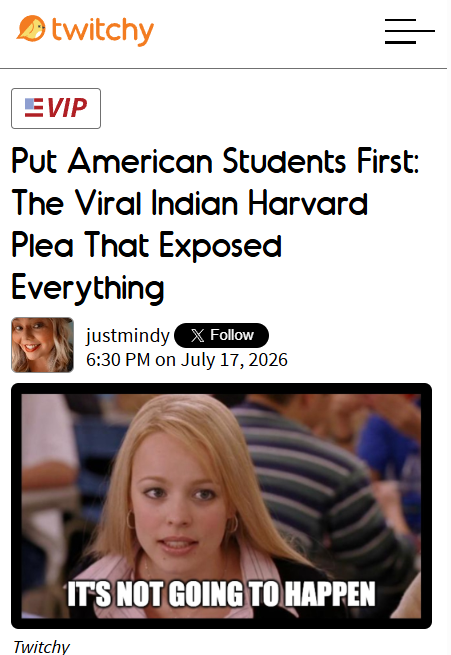 TwitchyTeam's tweet photo. Indian woman pleads for help getting visa to attend Harvard, but X was not moved

https://t.co/xyf2KTdB0t https://t.co/4tZIwDSqb2