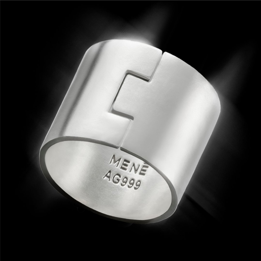 mene's tweet photo. Introducing pure silver.

Not sterling. 99.9% pure silver at the same standard that defines Menē in 24k gold and pure platinum.

Where gold built dynasties and platinum defined modern luxury, silver has always been the metal of culture and the everyday.

Discover Menē’s Pure Silver Summer Capsule Collection: https://t.co/wl4dbD4ua1
