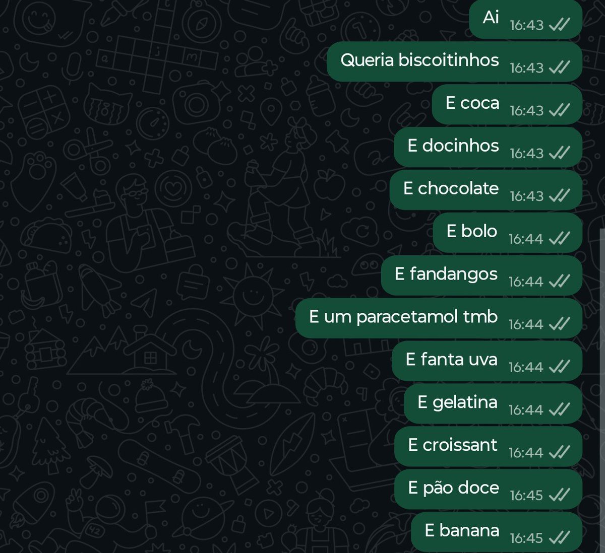 Alberilucas's tweet photo. Ficou doente: eu automaticamente 👇 https://t.co/azTMAD3bAu