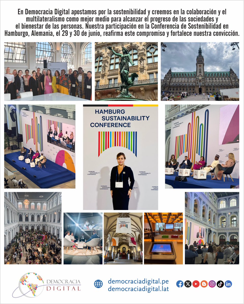 ddintorg's tweet photo. 📣En Democracia Digital apostamos por la sostenibilidad y creemos en la colaboración y el multilateralismo como mejor medio para alcanzar el progreso de las sociedades y el bienestar de las personas. 

#HSC2026 #SDG #Hamburg
#DemocraciaDigital https://t.co/OcvGuJCGjh