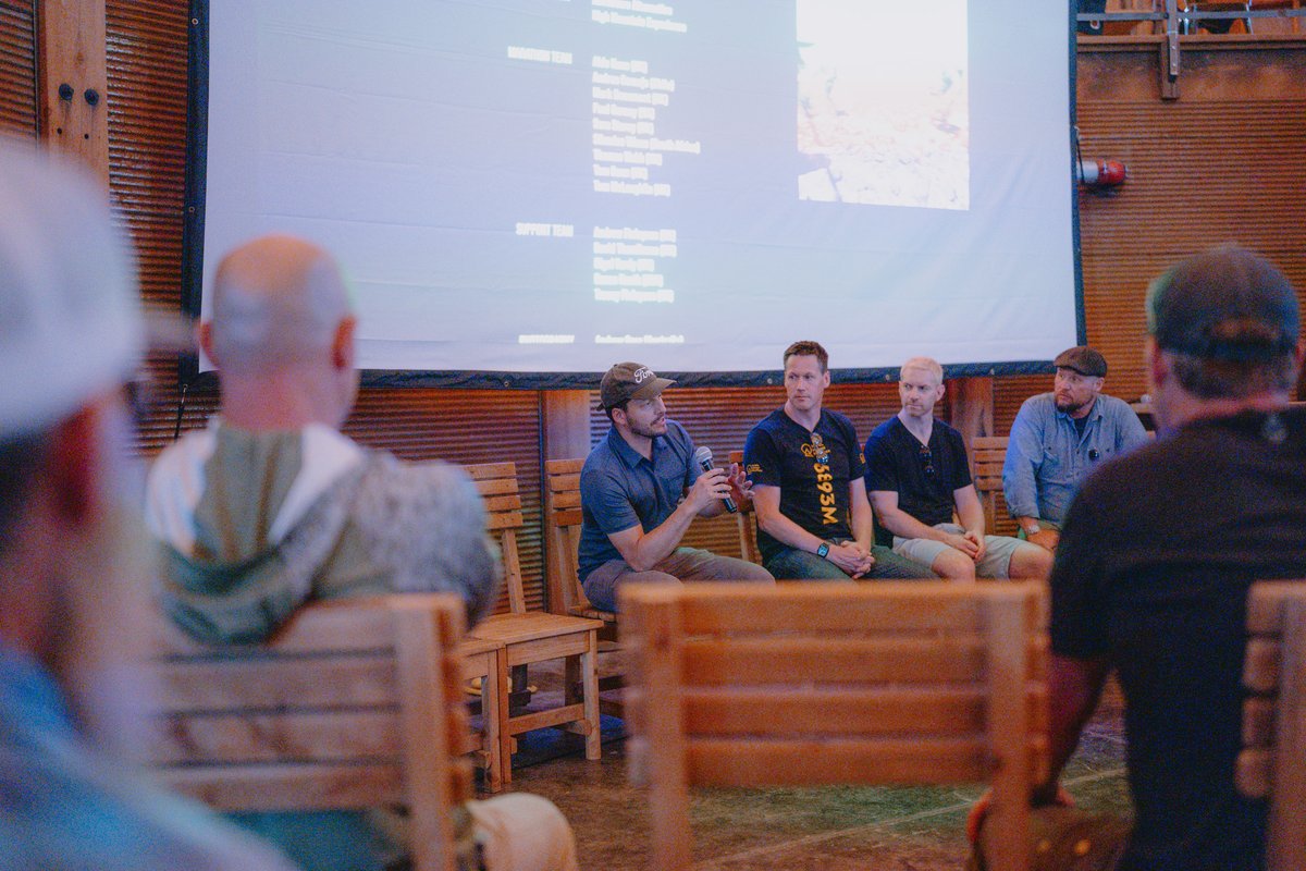 jimfarley98's tweet photo. It’s been great to see the off-road and overlanding communities continue to grow. People connecting to share tips, advice, and learn from each other. Recently our team was at Overland Collective’s The Big Thing in Montana to host the first screening of our World's Highest Marathon film for all the outdoor enthusiasts there. The film documents a team of athletes as they drive a caravan of stock @Ford vehicles up a Chilean volcano to run a marathon at 22,000 feet. An extreme example of what Ford vehicles are capable of, even in the most demanding environments.