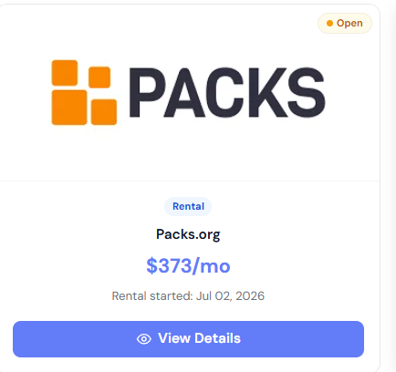 CapitalNames's tweet photo. Very glad to post my first ever "Domain Rental"—a completely new concept by https://t.co/1Kj6WSt0Mq. 
Thank you, @atomHQ, for this innovative strategy that is beneficial for both sellers and companies that want to try out a name before deciding to buy it. https://t.co/4vQUJ80tfk