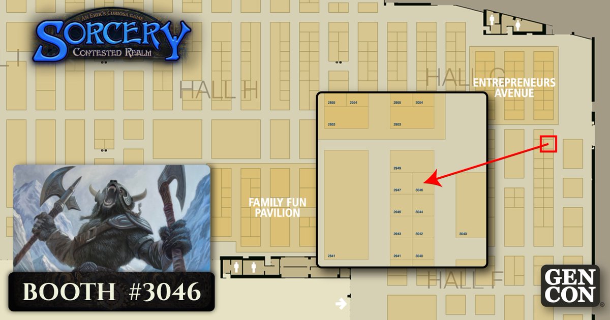 SorceryTCG's tweet photo. Heading to Gen Con 2026? Here's what you need to know before you arrive.

Whether you’re testing your mastery of the realm, meeting legendary fantasy artists, or discovering Sorcery for the very first time, we can’t wait to see you in Indianapolis.

Read the full Gen Con guide here: https://t.co/ebZke6aM75 

#sorcerytcg #gencon #contestedrealm