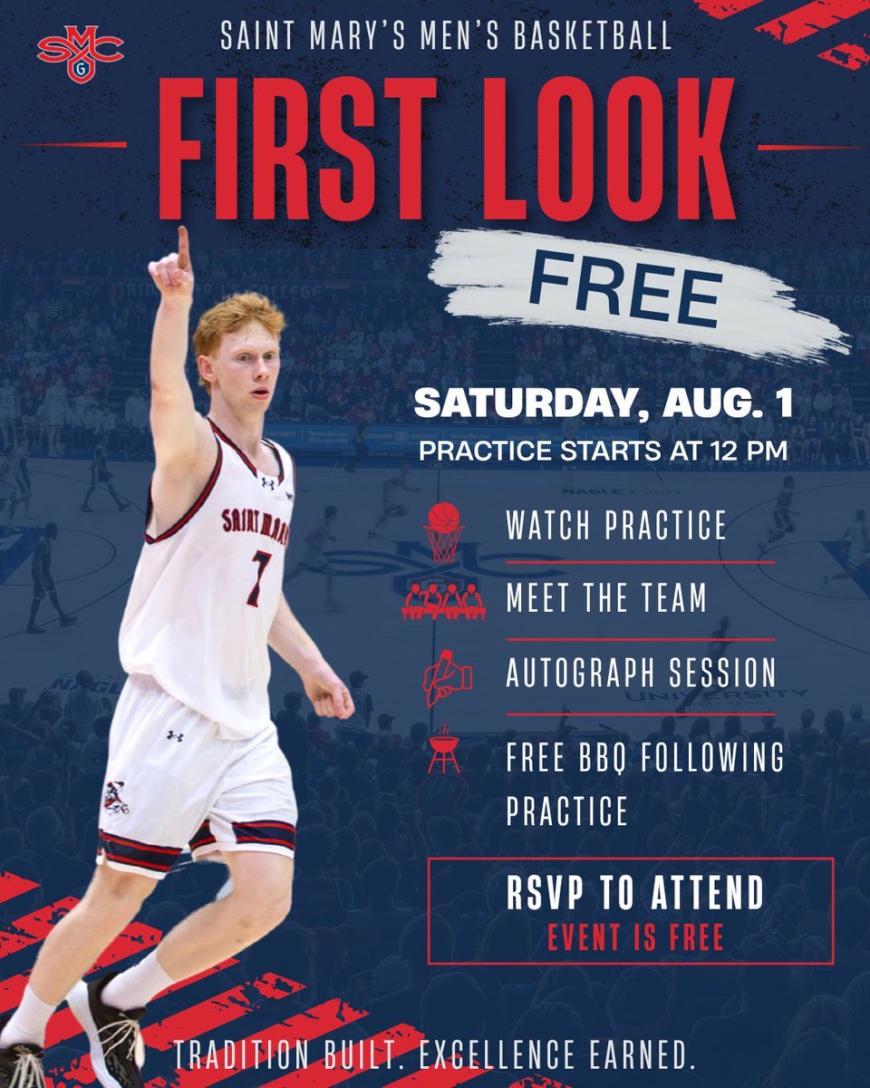 saintmaryshoops's tweet photo. Nothing beats an early look at the Gaels!

We’ll see you August 1!

#GaelsRise @WCChoops https://t.co/oqwK35XZjx