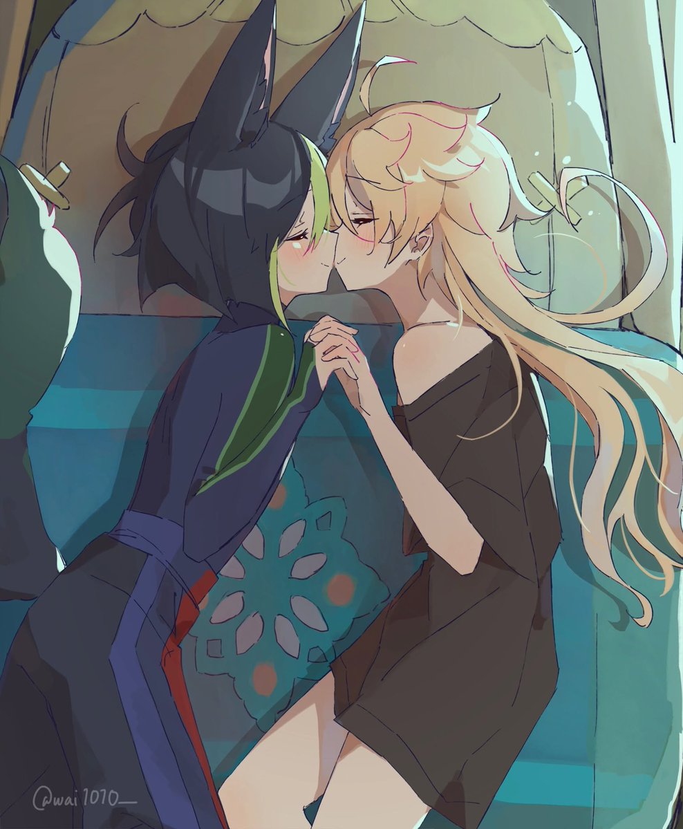 FemboyArtworks's tweet photo. Aether &amp; Tighnari (Genshin Impact) https://t.co/gdYk4aFX1o