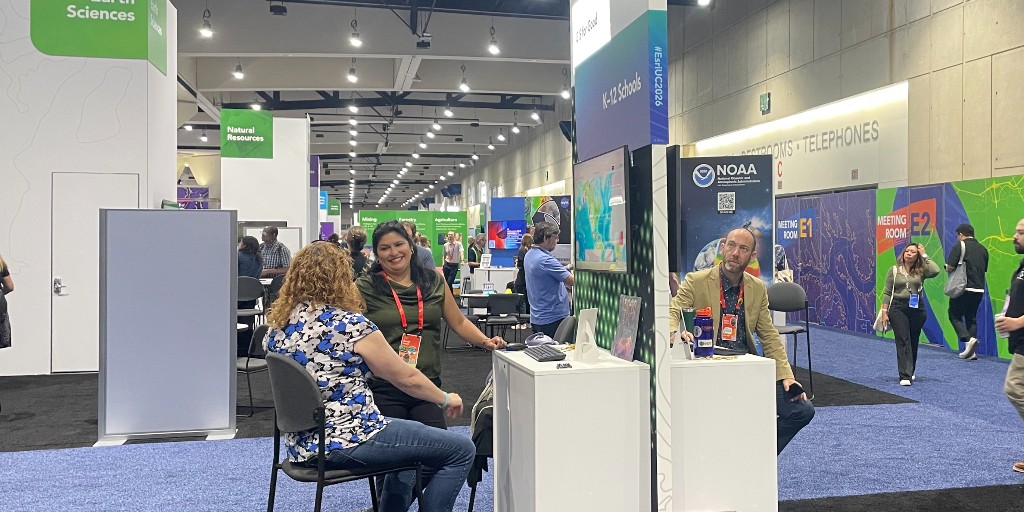GISEd's tweet photo. That's a wrap on #EsriUC2026! 🌴

Whether you stopped by the expo booth or asked a question during a session, the Education Team appreciated hearing from you! 

If you want to relive the experience or share with friends, check out the recorded plenary ⬇️
https://t.co/W8dRdixR4r https://t.co/3kVe2RYg8e