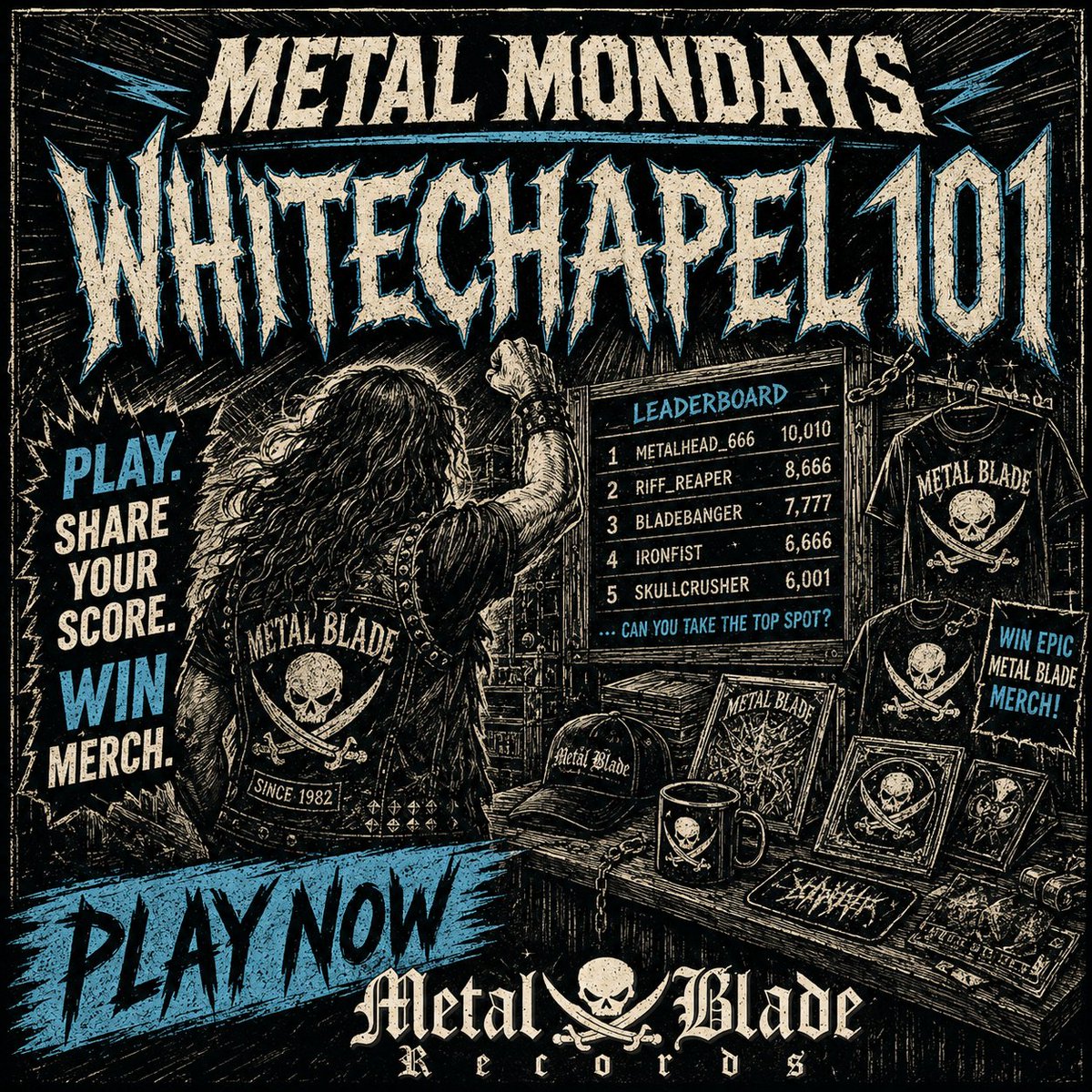 BraveWords666's tweet photo. Last challenge of the week.
Play Whitechapel 101.
Share your score.
Challenge your friends.
Only one can rule the leaderboard.
Play at https://t.co/LMSUDuVCbi https://t.co/XbYVOLTnsc