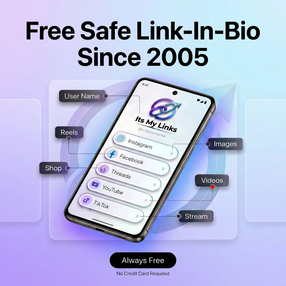 ItsMyLinks's tweet photo. Free Safe Link-In-Bio since 2005. 
Claim Your Free Page now. No card required ever! #linksinbio #linkinbio #SocialMedia #camgirlِ  #cammodel #influencer https://t.co/MFCnrgdCqD