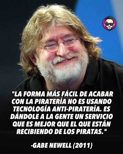 Lambdahugo91's tweet photo. @miguelloor Una frase del gran Gabe Newell, creador de Valve https://t.co/SyXaRrC3sg