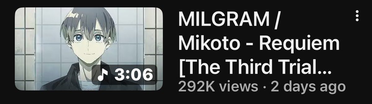 Junipie18's tweet photo. The saddest part is that Mikoto went from the most viewed mv to this 🫩

I could remember people seeing his mv and wondering what anime it was from only to realize it’s a project done by a small group of people (small as in not an industry) https://t.co/StliGUEsx6