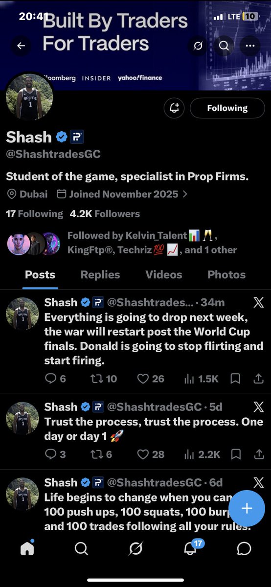 kabirukb's tweet photo. @Kelvintalent_ @fundingpips @ShashtradesGC I have been participating in your giveaways but I have not being lucky to win any. I hope I’ll win this time because i really need it right now.
Thanks🙏 for the opportunity Boss. ForeverInProfit💪🙌 https://t.co/NBgHRQzfZI
