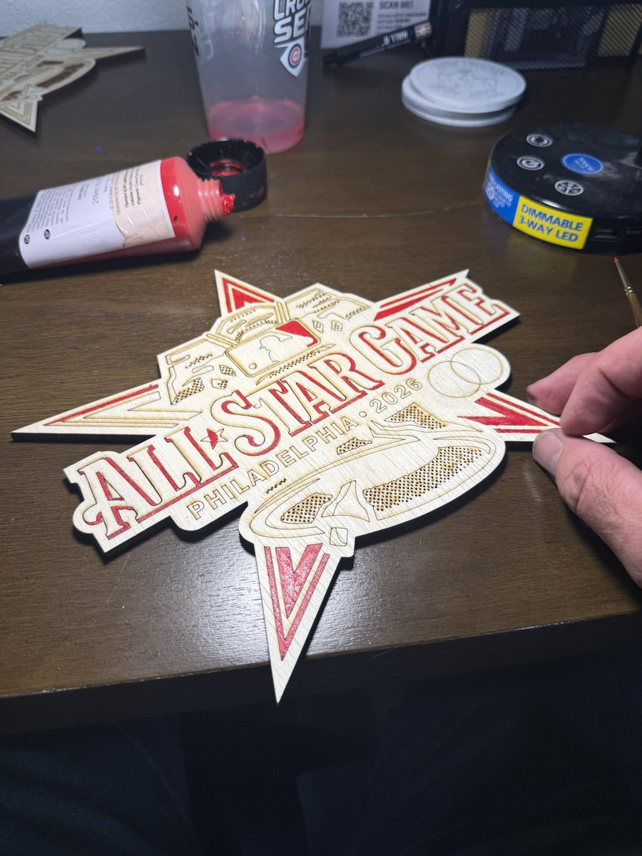 barnwoodsports's tweet photo. This one’s going to a special first time MLB All Star this year…fun fun!
#mlballstargame #timberworks #barnwoodsports #handmade #custom https://t.co/bbQidkuSTF