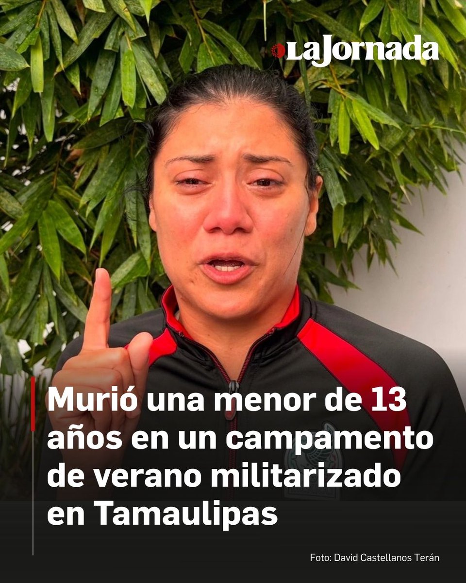 lajornadaonline's tweet photo. 📍 #Tamaulipas | Dafne Zapata, una menor de 13 años murió durante un campamento de verano en la Academia Militarizada de Marina Doenitz, en Ciudad Madero.

La madre de la adolescente, Alejandra Zapata, responsabilizó públicamente a directivos y personal del plantel por el fallecimiento de su hija y exigió a la Fiscalía General de Justicia de Tamaulipas esclarecer lo ocurrido.

Lee más aquí 👇
https://t.co/V5YvC1jc1F