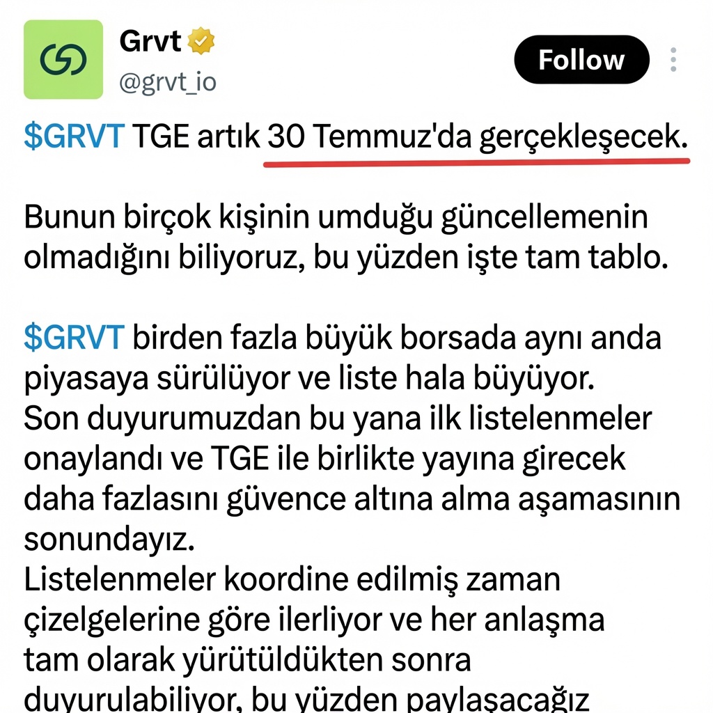 kriptoescobar0's tweet photo. Daha iyi borsalarla anlaşmak içinmiş, yerseennnnnn :))
@grvt_io TGE yine ertelendi😂
📅 Yeni tarih: 30 Temmuz
🤷 Bu sefer son erteleme mi, emin değilim
🫵 Sizce ne dersiniz?
#Airdrop #KriptoAirdrop #AirdropTR #KriptoTürk #AirdropHunter #DeFi #Crypto #GRVT #TGE
@grvt_io @kriptoescobar0