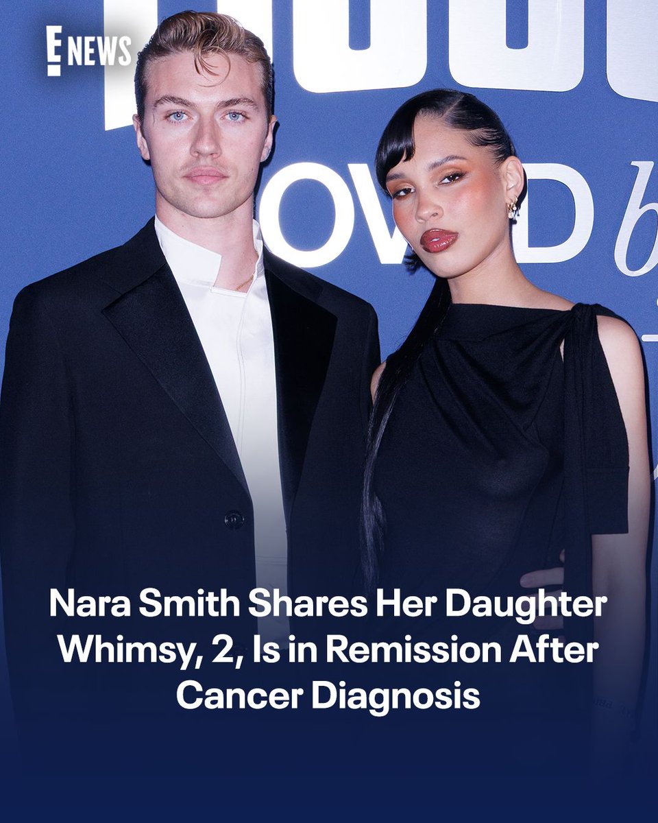 enews's tweet photo. Nara Smith and Lucky Blue Smith’s 2-year-old daughter Whimsy is in remission after being diagnosed with cancer in late 2025. 🤍 https://t.co/1VJJDGIba5 https://t.co/DC3of4pgKs