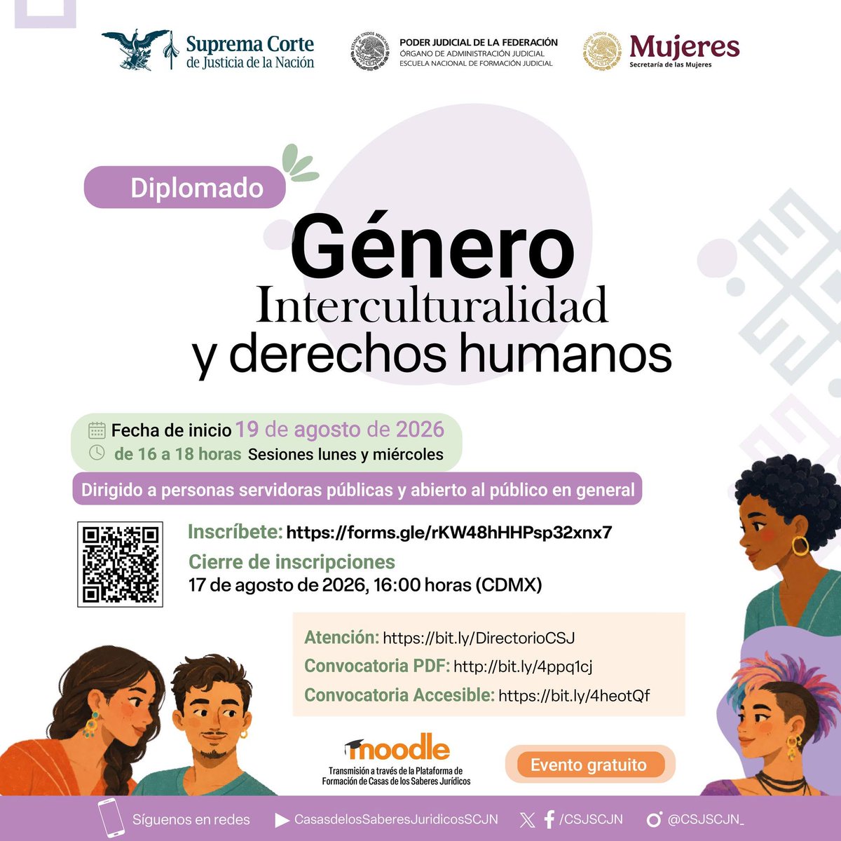 gentediversabc's tweet photo. 📷 Consulta la convocatoria: https://t.co/gnOxmuoZ0l
📷 Regístrate: https://t.co/NK6QAVwBMW
#Género #Interculturalidad #DerechosHumanos #DerechosDeLasMujeres #FormaciónJudicial #TejedorasDeLaPatria https://t.co/kF1g7roG6q