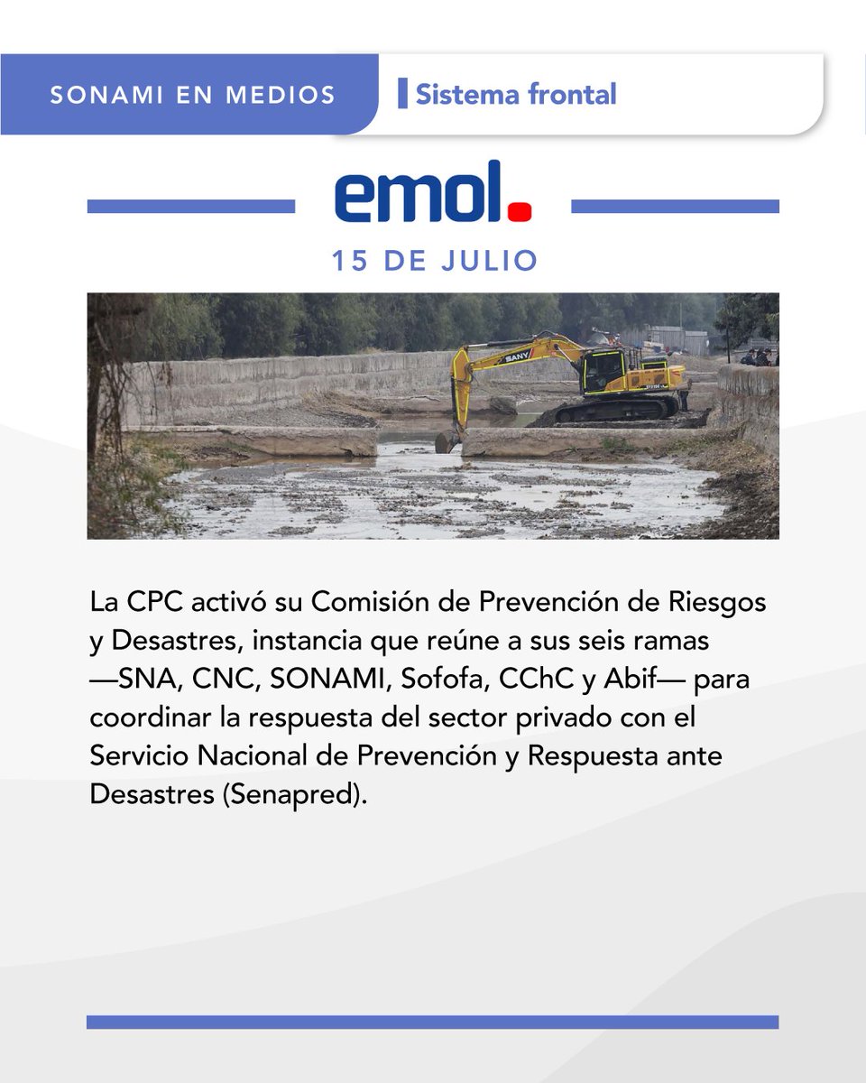 Sonami_Chile's tweet photo. #SONAMIenMedios 🗞️

Abordamos los temas que ponen a la minería en el centro de la agenda nacional, inversión, certeza jurídica, Cumbre de la Minería 2026, distritos mineros, seguridad, mujeres en mi­ne­ría, tierras raras y las coordinaciones del sector ante el sistema frontal. https://t.co/oGqzDxeNnD