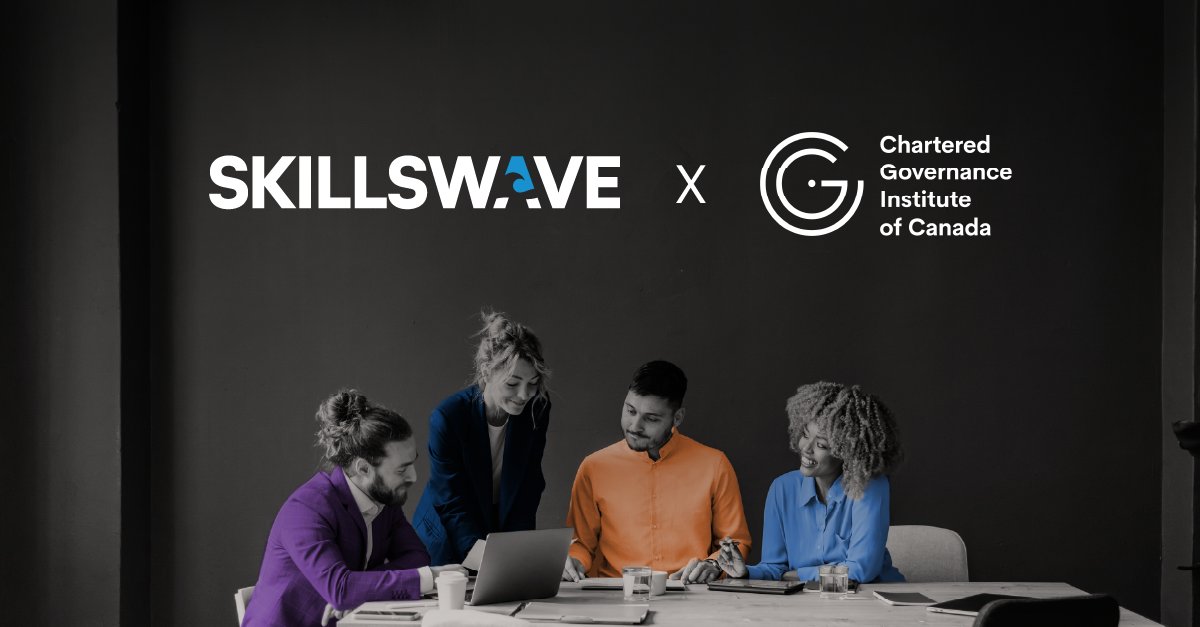 SkillsWave's tweet photo. 🎉 We're excited to partner with The Chartered Governance Institute of Canada to expand access to governance education and professional accreditation.

Read more: https://t.co/e7DUkEtuDe

#Governance #LeadershipDevelopment https://t.co/1PQhElqyeq