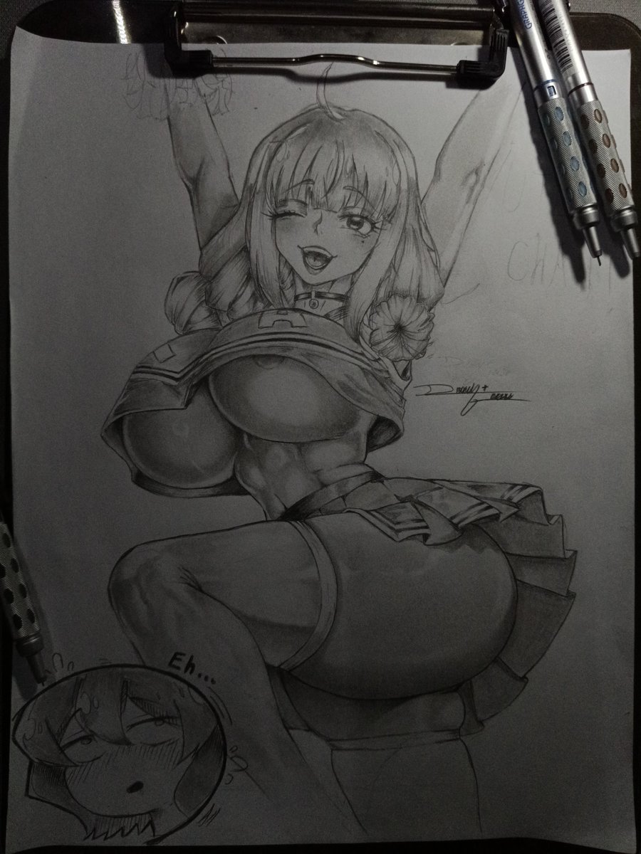 El_Faritoo's tweet photo. Así quedó el dibujo de Kiwi Araga que estaba haciendo en Live de tiktok el día de ayer. Casi me bajan el live por su culpa 🔥😜👻👻  

#NSFWart #dibujo #artㅤㅤㅤㅤ #EcchiArt https://t.co/rNvqF0BqQn