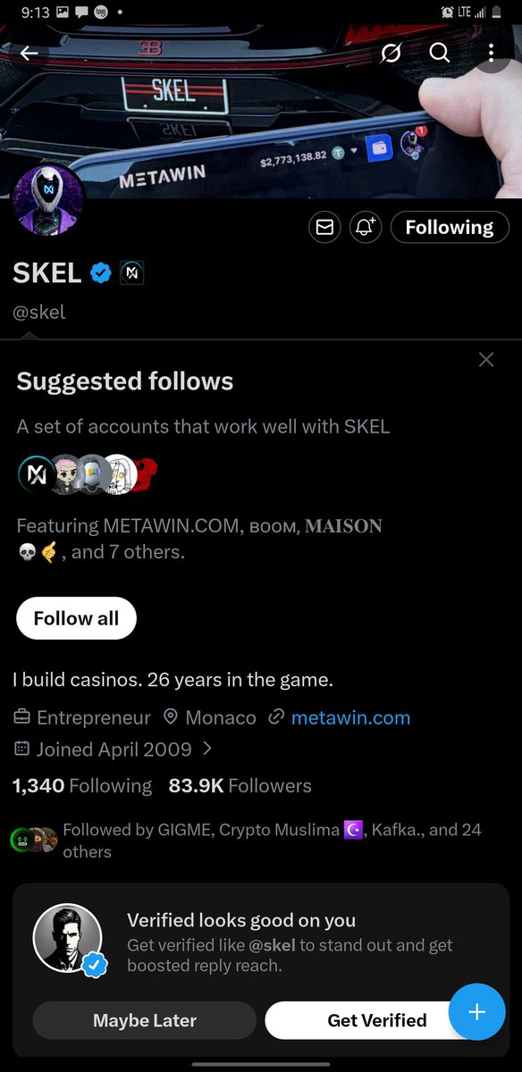 Ultimate_Bov's tweet photo. @1CryptoMama @skel Followed

0x7056a5db55087f99e7b65b62662ca0b9bc98c1c5 https://t.co/gKd4tT8049