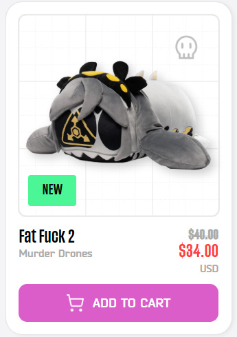 Murder_Drones's tweet photo. Attention #mdtwt , FULL MERCH DROP LIST:

-Jat Juck (Vat Vuck 2)
-New J Plush (JCJenson J)
-J AniMEGAZ  (rip V fans LOL)
-New Ani-miniz Blind Box (Dream Job set)
-J pendants (discount labubu)
-Uzi Belt
-Uzi Bag
-JCJ Mug

#murderdrones #serialdesignationj #sdj #murderdronesmerch https://t.co/HYUedVuV4B