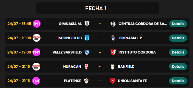 futballeros's tweet photo. ⚽🔥 ¡CONTINÚA LA FECHA 1! 🇦🇷🏆

📊 Estadísticas • 🧠 Trivia • 📅 Agenda
👉 https://t.co/AbmgEovKJO

#GimnasiaMendoza #CentralCordoba #RacingClub #GimnasiaLP #Velez #Instituto #Huracan #Banfield #Platense #Union #LigaProfesional #LPF #Fecha1 #FutbolArgentino ⚽🇦🇷 https://t.co/tyFjiRyipp