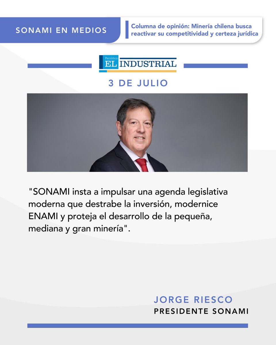 Sonami_Chile's tweet photo. #SONAMIenMedios 🗞️👇 https://t.co/6V7DRSIDfA