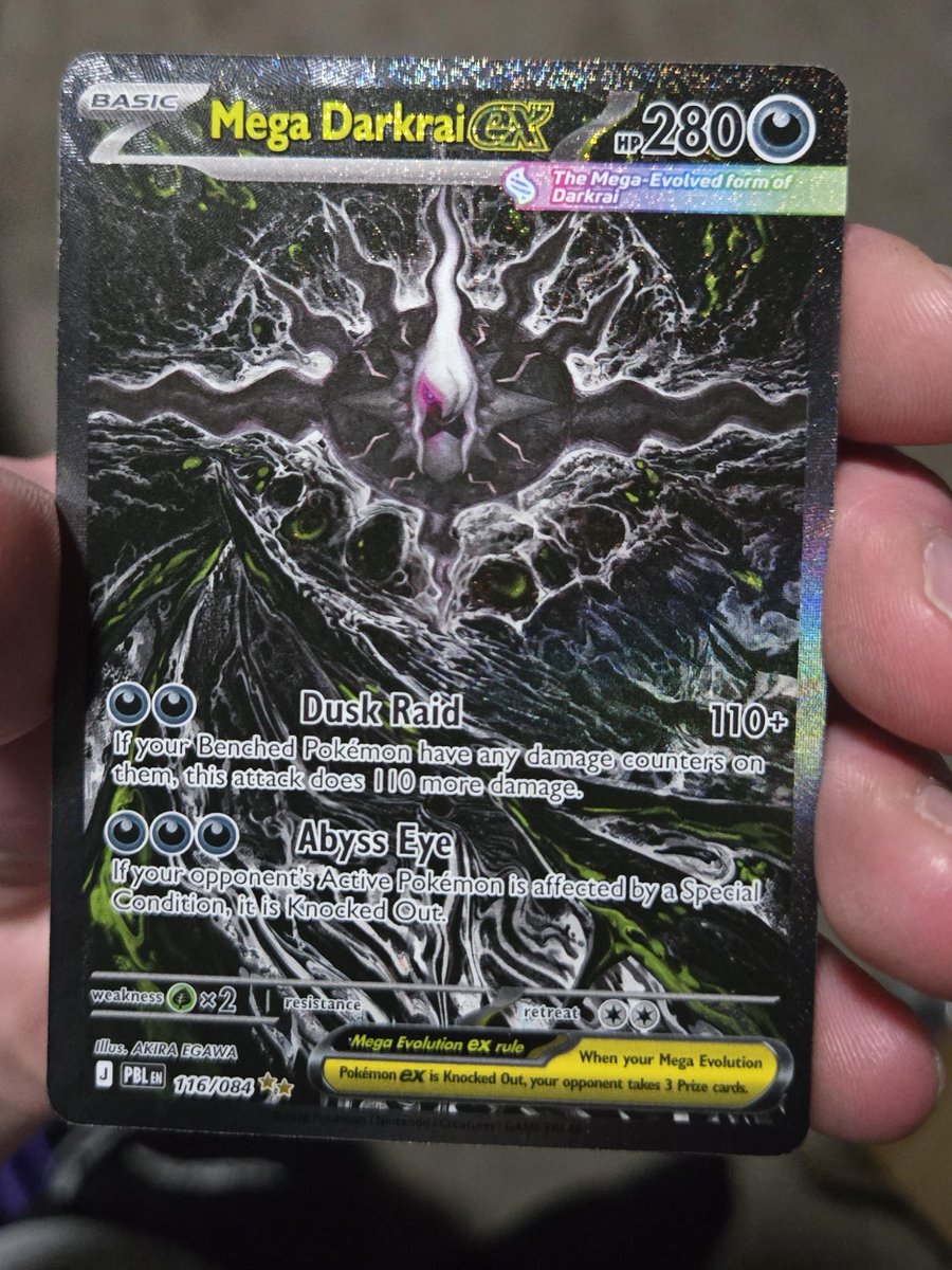 tcgberg's tweet photo. How else loves the new Pitch Black Mega Darkrai artwork? π #freshpulls #pokemon https://t.co/9c0iwLxu97