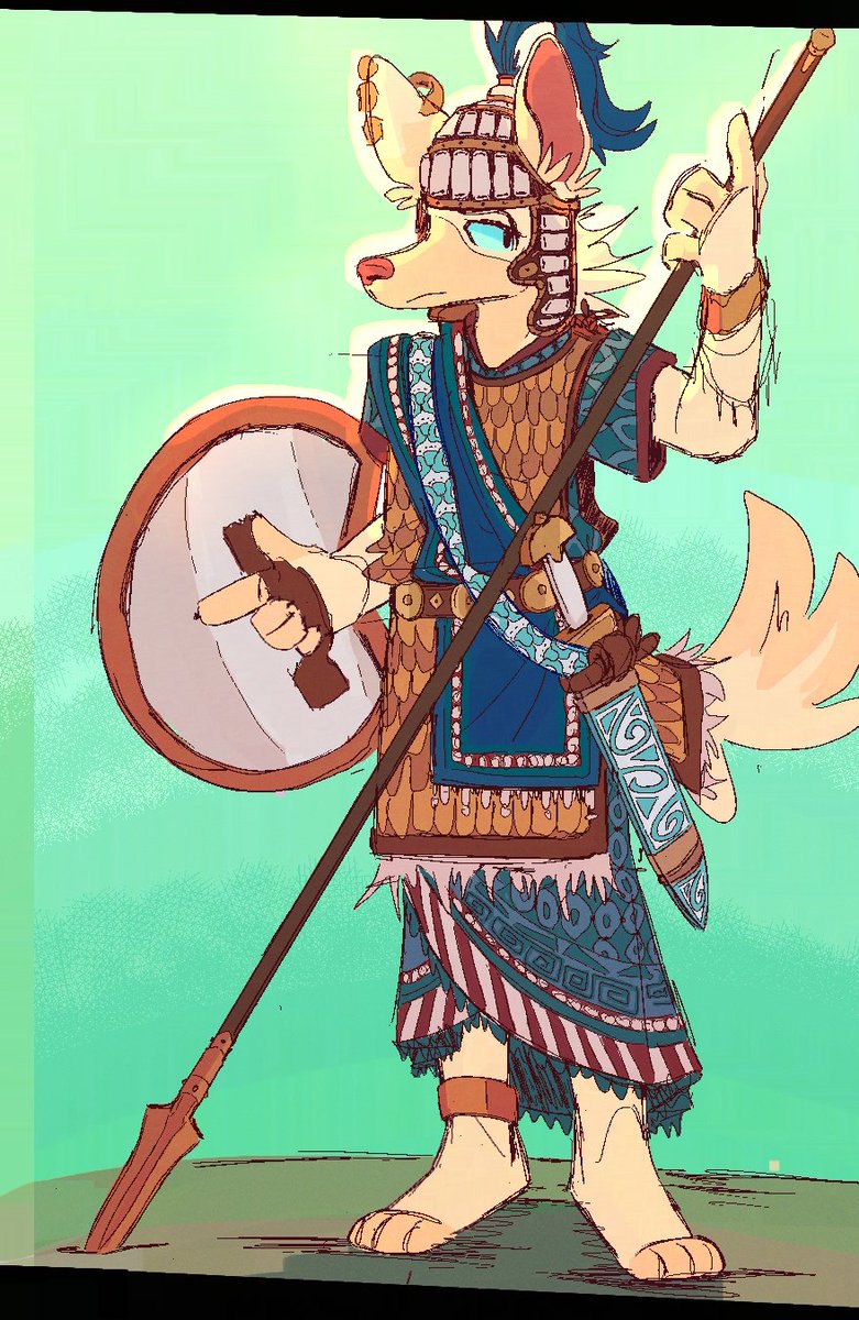 toothscritch's tweet photo. feverishly draws mycenaean furry twink https://t.co/tYyBI7gbJH