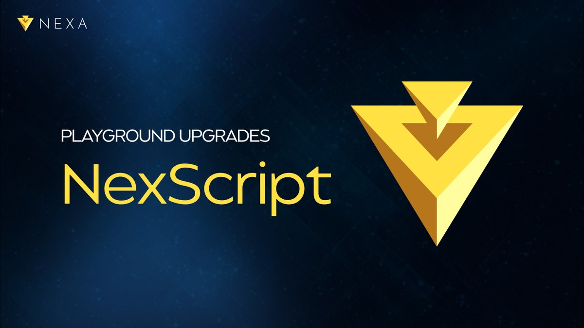 NexaMoney's tweet photo. 📒 NexScript Playground Upgrades

We are pleased to announce that the NexScript Playground has been upgraded with major improvements. 

A full code editor has been added with five example contracts to help developers get started with coding advanced transactions. 

The playground is connected to the network, and you can write, test, and interact with the contracts straight from the website.

Find more detailed information in the Nexa Forum below. 👇