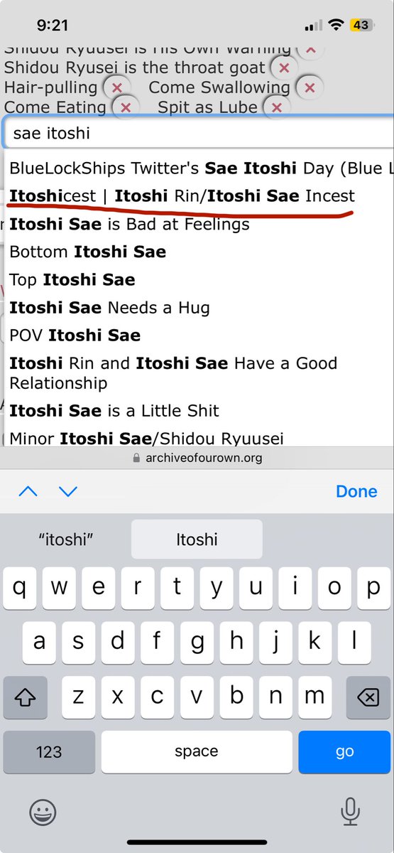 lollolbluelock's tweet photo. everytime I’m tagging a fic and this bullshit is the first thing to come up I lose my mind omg you all deserve to die https://t.co/PvmFc3TSau