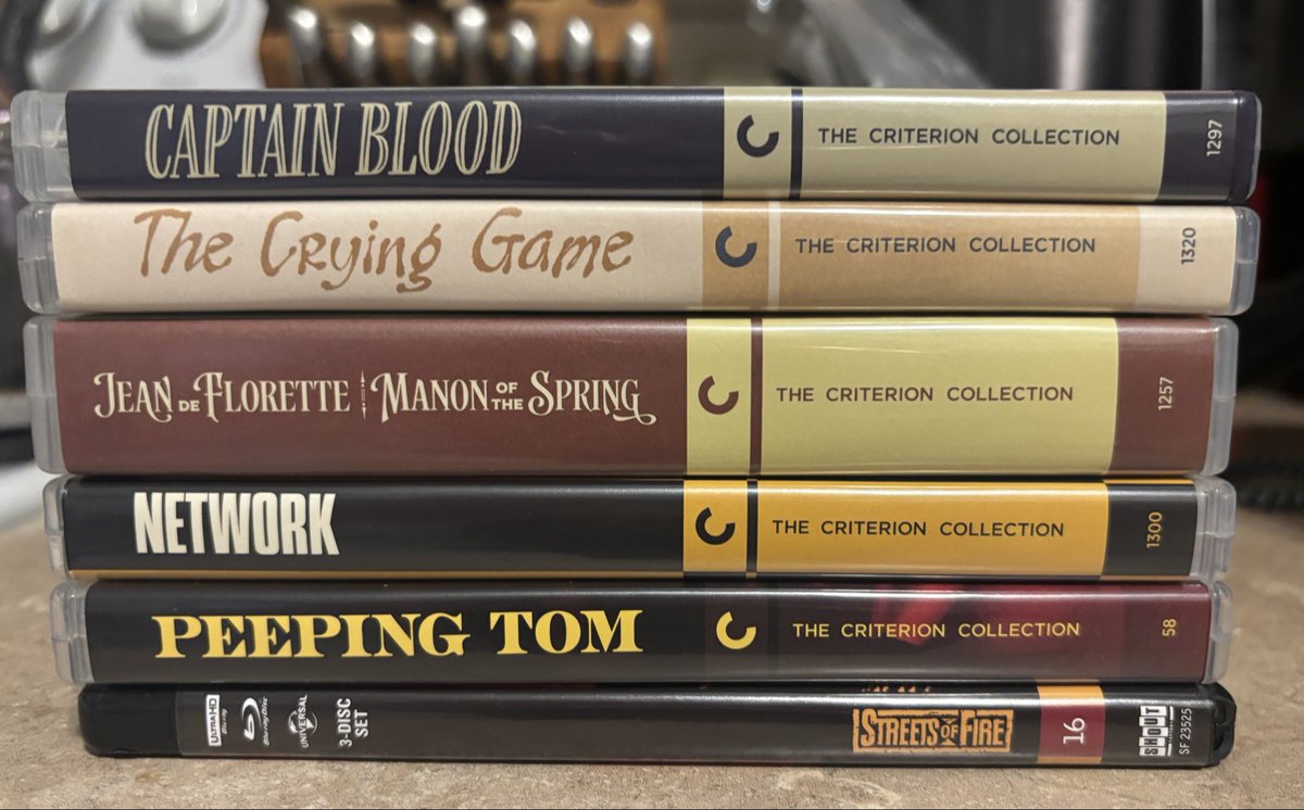 gator1313's tweet photo. My #Criterion haul is finally here! Plus the 4K Streets of Fire because I love that movie! https://t.co/EeaqPCX2D7