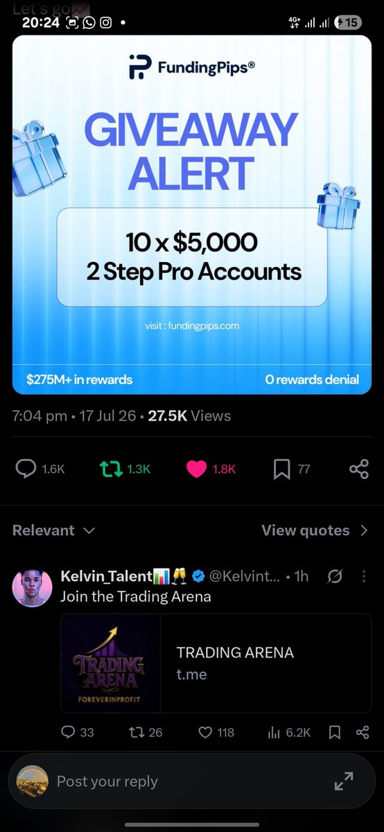 ink_forex's tweet photo. @Kelvintalent_ @fundingpips @ShashtradesGC Done https://t.co/LiNkSvRVD8