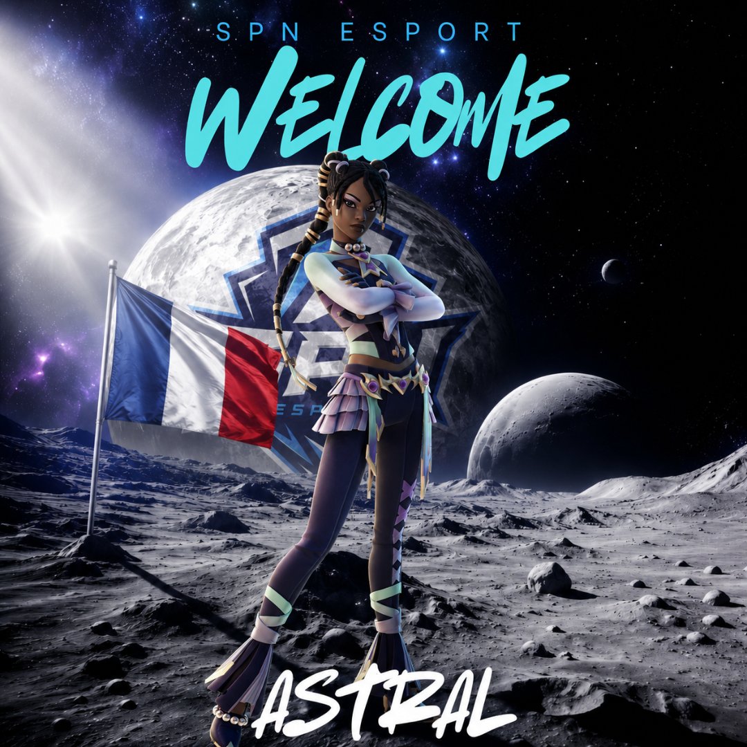 SPNEsport55's tweet photo. WELCOME @astrxIll in SPN esport 🤍🩵 GOOD LUCK for your next cup ! GOAT 🤩 https://t.co/gIAxuPDHcO