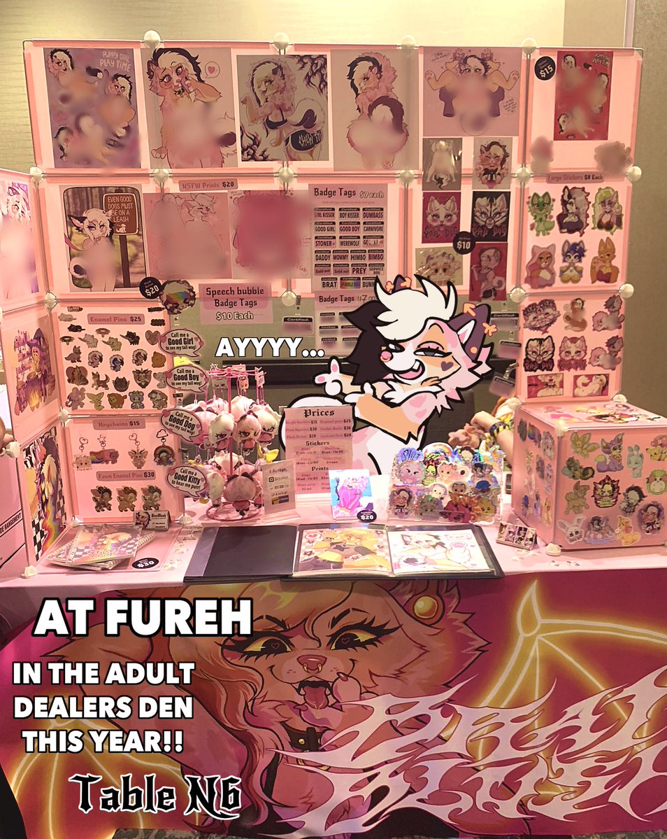 bratbIush's tweet photo. In the adult 18+ den at Fur-Eh this year!!! Come say hi if you’re here!! 🐶💞 https://t.co/HlKKCnq8mu