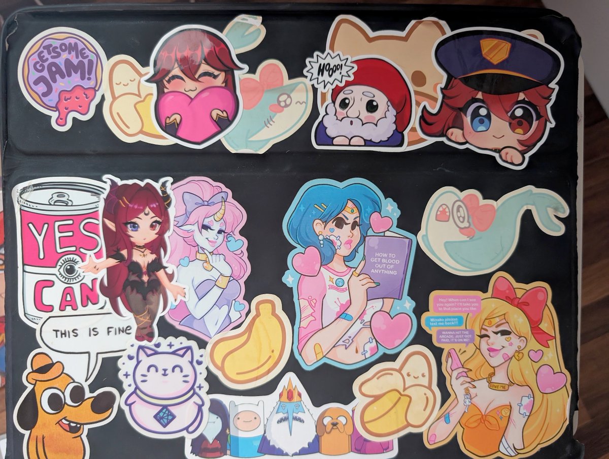 MishBad_'s tweet photo. In case you didn't know.. I love stickers! crazy I'm finally holding some art I drew? With my hand? I'd love to give these away to future vtuber friends🥹 #OffKaiGen5 https://t.co/rVB4iR9fww