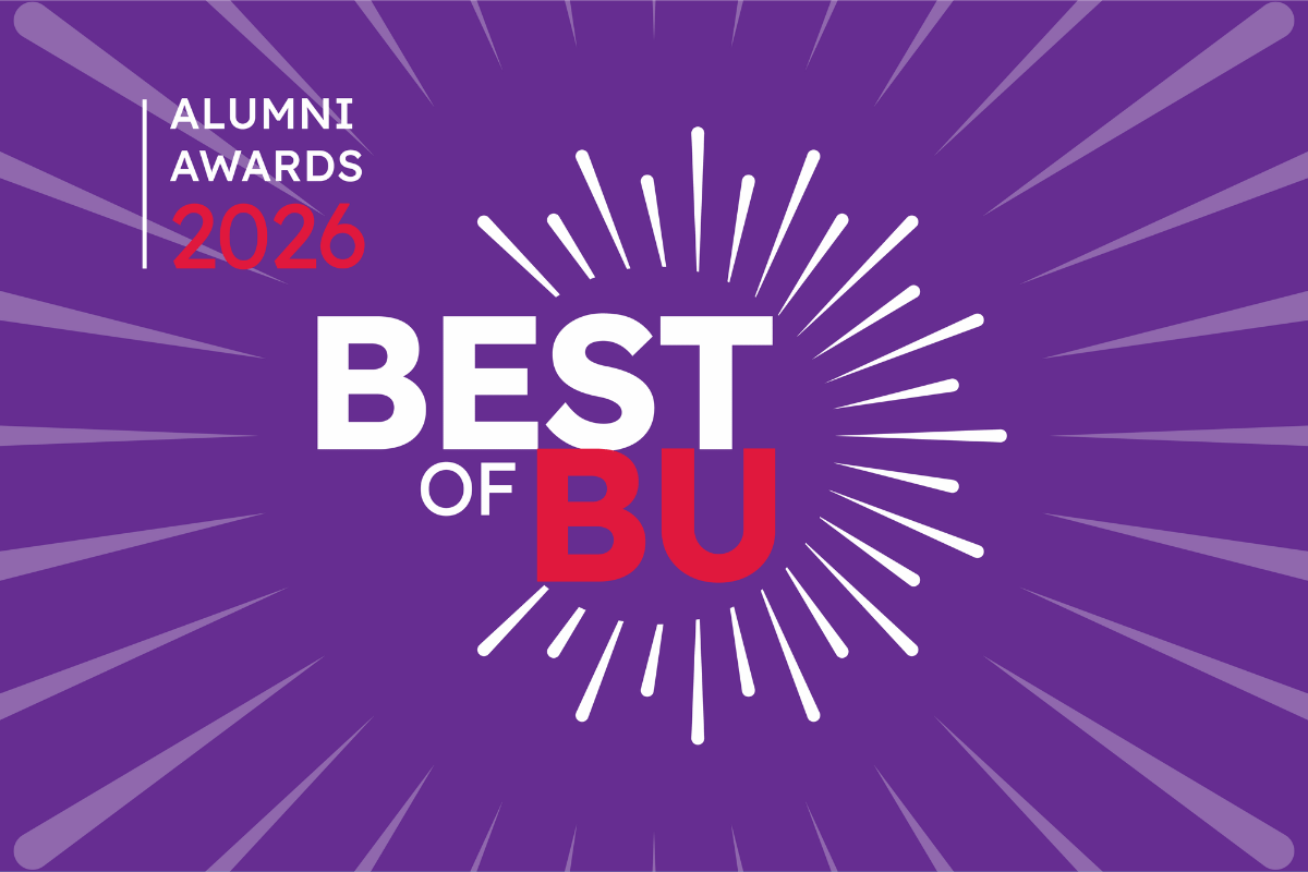 bualumni's tweet photo. At this year's 78th Best of BU Alumni Awards—held during Alumni Weekend—we will honor the accomplishments of five exceptional alumni whose work pushes boundaries in healthcare, aerospace, and beyond. #ProudtoBU ❤️🐾 

Meet our award recipients ➡️ https://t.co/Skx6ErcYzX https://t.co/HnUjcDf22o
