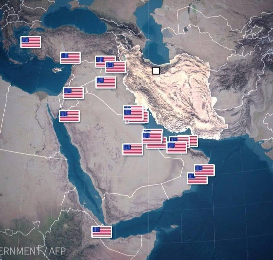 moretti_f2's tweet photo. ¿Pero por qué Irán ataca a sus países vecinos?
Este es el mapa de las bases militares estadounidenses en Asia Occidental.
#iranwar #iran #iranvsusa #iranvsisrael https://t.co/XaamIBdMue