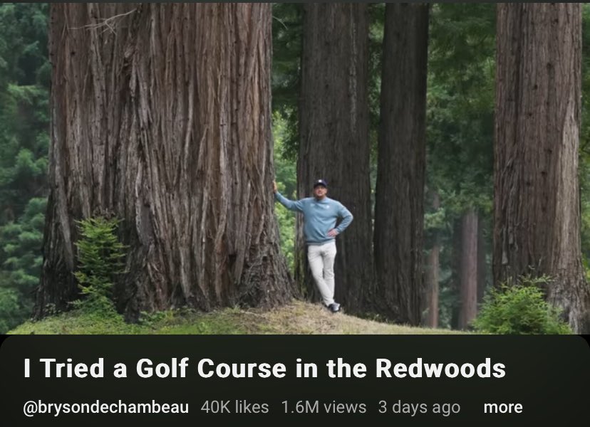tractorexper's tweet photo. Bryson penalized for stepping down some tall rough? Doesn’t make any sense since he loves playing in unique nature https://t.co/UuAhmMOhDd