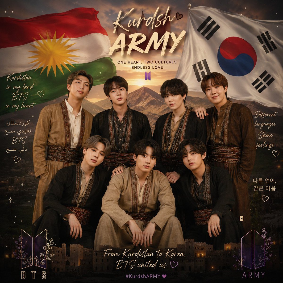 sollanjoy's tweet photo. #kurdisharmy 
#KurdishARMYs_Support_BTS
#BTS_Recognize_KurdishARMY
#KurdistanLovesBTS
#KurdishARMYs_Existence
#FromKurdistanToBTS
#KurdishARMYs_AlwaysWithBTS
#OurPurpleHeartIsKurdish
#BTSxKurdistan
#KurdishDiamondsForBTS https://t.co/27vFEcuxFK