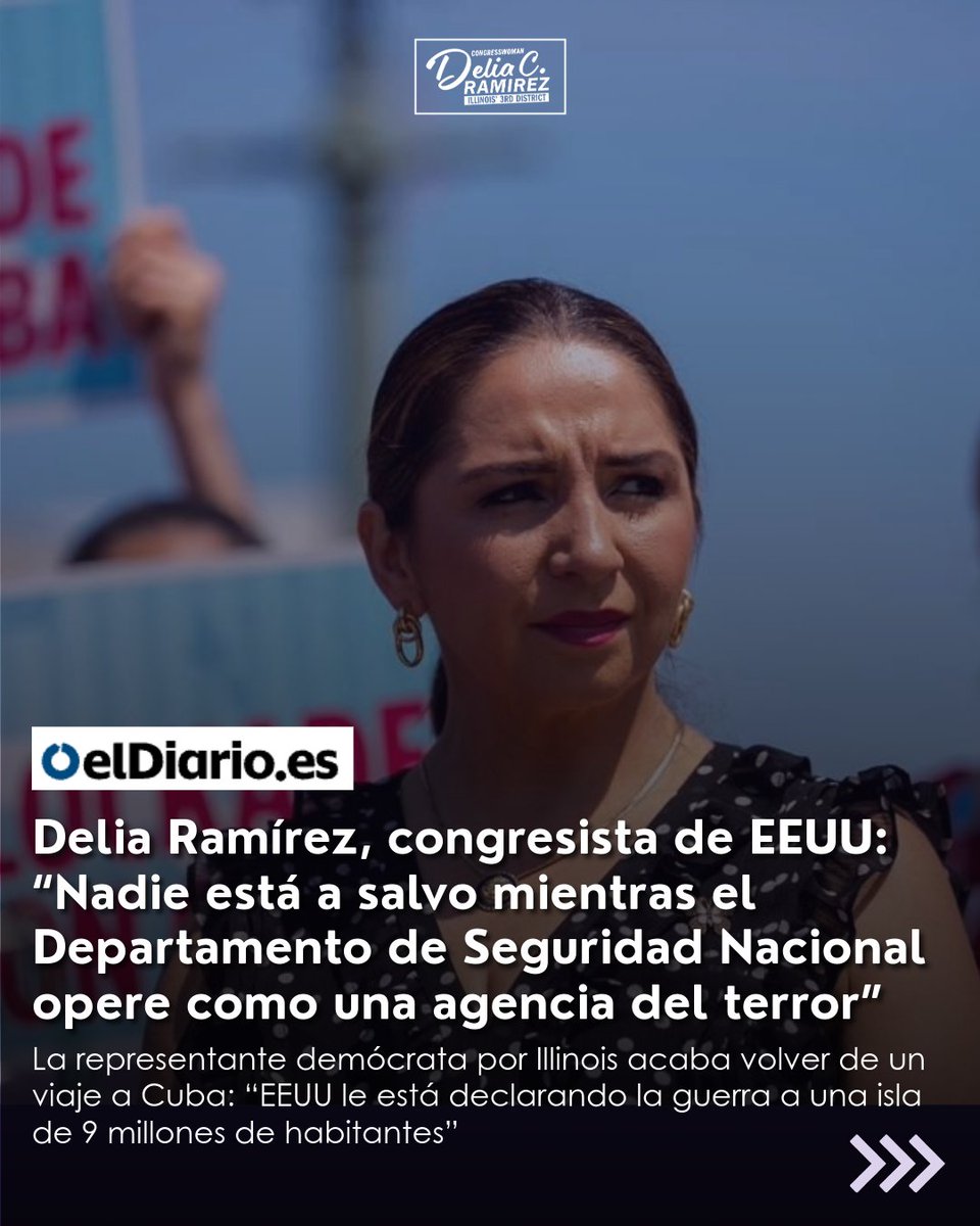 repdeliaramirez's tweet photo. Yo visité a Cuba la semana pasada, lo que vi era una isla completamente diferente: las calles están vacías, hospitales y casas están sin electricidad.
Debemos exigir que se ponga fin al bloqueo. Debemos poner fin a las sanciones. Debemos poner fin al asedio al pueblo cubano.
https://t.co/b79kV0OXMV