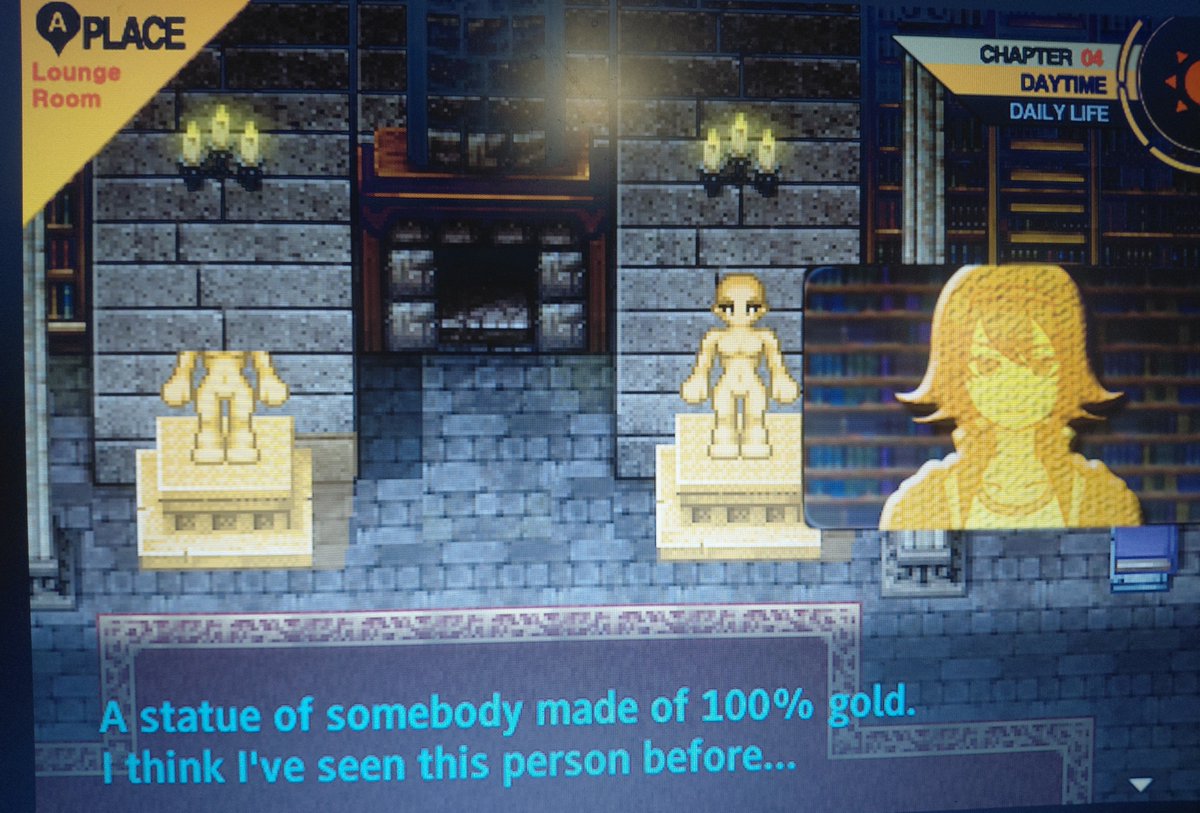 wlwronpas's tweet photo. ayame and akane's golden statues were placed right next to each other... am i supposed to believe they weren't in love https://t.co/o5ZLfjUihx