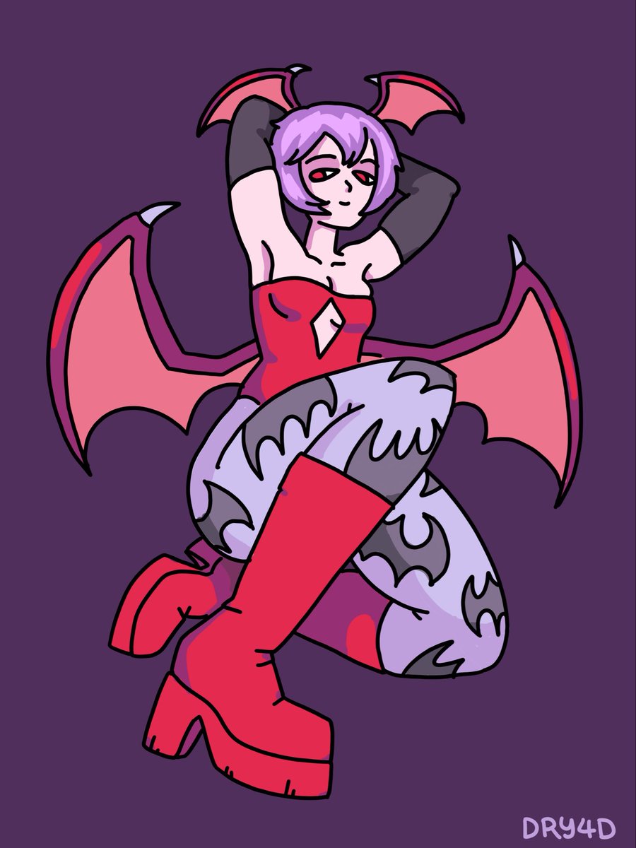 dry4d's tweet photo. Lilith

 #darkstalkers https://t.co/4JL3FGXOuV