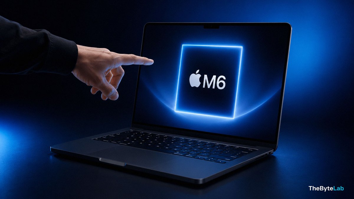 TheByteLabHQ's tweet photo. 🚨 Apple’s M6 MacBook Timeline Just Got Wild

The first M6 MacBook may arrive sooner than expected, but the MacBook Air could make buyers wait much longer.

https://t.co/riCIpV8sez

#MacBookM6 #AppleM6 #MacBookPro #AppleNe https://t.co/1ts1CwnKvo