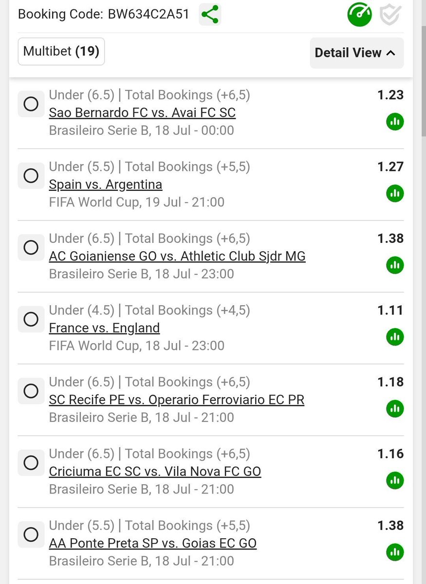 23Vonani's tweet photo. 🟨 Full Time Bookings - Kickoff: 00:00
💰 Total Odds: 103
🎟 Betway Code: https://t.co/Ou0EdRmr1x

📸 See slip below https://t.co/V3w02egJe8