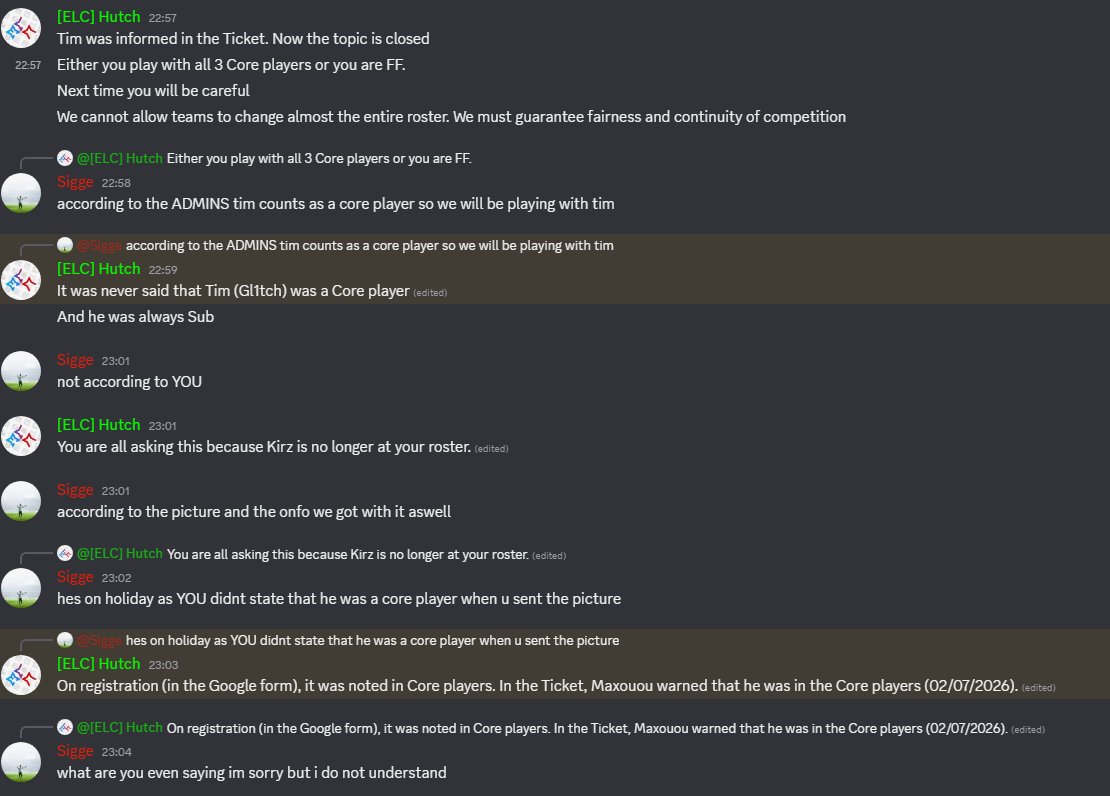 arrxw_r6's tweet photo. W ELC trolled us for 2 weeks made us forfeit a UB final, play a LB final with 2 subs and a player on 60 fps on a laptop just to let the other team play with 3 subs.  All because THEIR admins don't know their own rulebook😪 https://t.co/OOFVn7wgRy