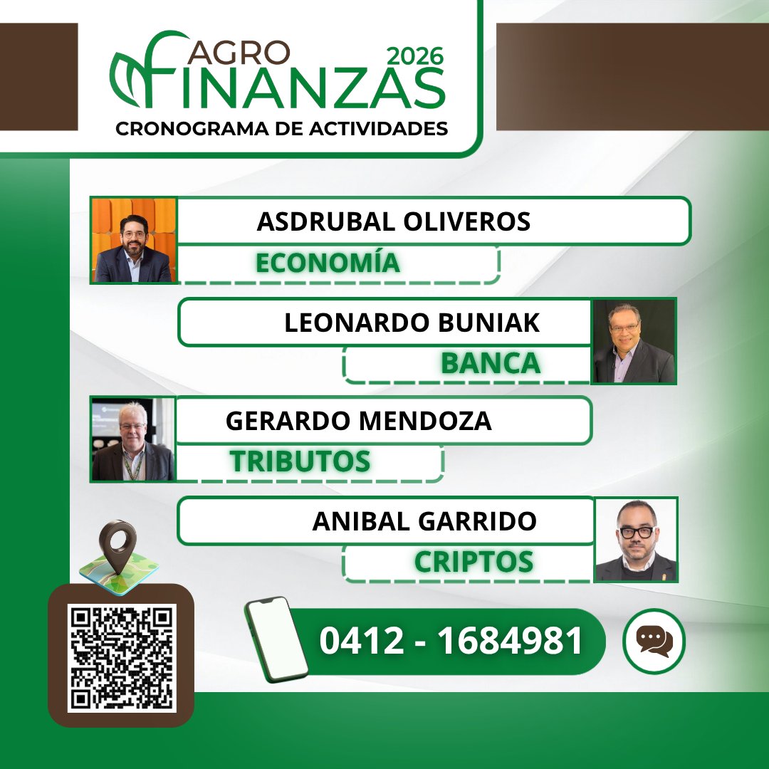 poloenred's tweet photo. ¡Conoce el cronograma oficial de AgroFinanzas 2026!
Más allá de la productividad.

📲 Asegura tu entrada: 0412 - 1684981

#AgroFinanzas2026 #PoloAgropecuario #Acarigua #Araure #Portuguesa #SectorAgropecuario #EconomiaAgricola #Negocios https://t.co/MtiW5zy5OC
